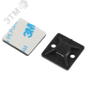 Площадка самоклеящаяся под хомуты 20х20 мм чёрная 50 штук NO-225-343