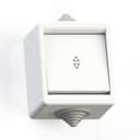 IP44  Переключатель брызгозащищенный открытой установки одноклав. А610-326, белый