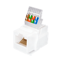 Keystone Jack 8P8C (RJ-45), UTP, 5e. заделка без инструмента, белый (DIY)