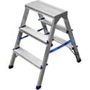 Стремянка алюминиевая, двухсторонняя 3 ступени