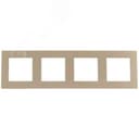 Рамка 4 поста, шампань Simon