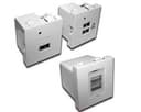 Модуль USB-зарядки, 2 порта, 45x45, белый LANMASTER LAN-EZ45x45-2U/R2-WH