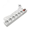 Фильтр сетевой с заземлением ПВС 3-0.75 белый 7м