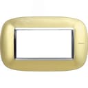 Ax. Рамка 4М Овал. Матовое золото