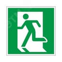 Знак "Выход здесь" (левосторонний) 200х200мм PROxima EKF