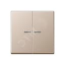 Клавиша 2-я для выключателей и кнопок  с окошком для подсветки. Серия A500  Материал- дуропласт  Цвет- шампань