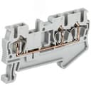 Клемма пружинная КПИ 3в-2,5 3 вывода 31А серый