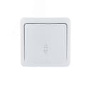 VIOLA Выключатель проходной белый (12шт/144шт) Lezard