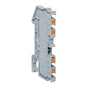 Клеммная колодка пружинная 2,5 Push-in 4 вывода серая EKF