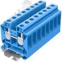 Клемма TU 1-1 винтовая сечение 16 мм. кв., синяя