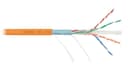 LAN F/UTP 4 пары, Кат.6a, 500МГц, одножильный, BC, 23AWG (0,57мм), полимерный материал нг(А)-HF оранжевый, 500м