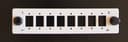 Панель лицевая Hyperline FO-FP-W140H42-8SC/DLC-GY