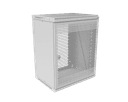 Шкаф телекоммуникационный настенный разборный МИКсистем 19" Basis 15U 600*450 дверь перфорация 