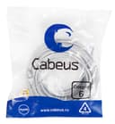 Патч-корд FTP, категория 6, F/UTP экранированный, LSZH, 15 м, серый Cabeus PC-FTP-RJ45-Cat.6-15m-LSZH