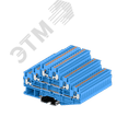 Клемма ТР, 3-уровневая, проходная, сечение 2,5 мм. кв., синяя