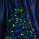 Светодиодная гирлянда Feron CL09 линейная 10м 2м 230V мультиколор c питанием от сети зеленый шнур 48179