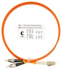 Шнур оптический duplex LC-FC 62,5/125 mm 1м LSZH Cabeus FOP-62-LC-FC-1m