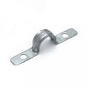 Скоба металлическая двухлапковая усиленная противопожарная СМДУ d16-17 мм отв. d 6,5 мм (100 шт/уп)
