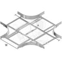 Ответвитель Х-образный для KLL, высота - 60 мм, ширина - 491 мм, кратность - 1шт, PE - Сталь с порошковым покрытием (окрашенная)