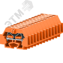 Клемма TB концевая 1-1 с бок. подключ. с защелк. ножками, оранжевая