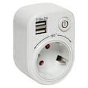 Розеточный блок SB-01 (розетка 2P+E 16А, 2 USB разъема 5V 2,1A) EKF PROxima