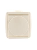 Розетка 1-м ОП Nata 16А IP20 с заземл. с защ. крышкой керамика крем. LEZARD 710-0300-123