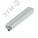 Клемма TB 2-2 на DIN-15, фронт.подключение, сечение 2,5 мм. кв., светло-серый.