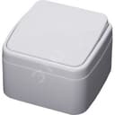 Выключатель одноклавишный Basic, белый, FERON