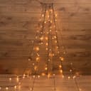 Елочная гирлянда с кольцом 7 нитей по 15 метра цвет диодов теплый белый не соединяется 235076