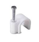 Скоба пластиковая с гвоздём круглая (100 шт/уп) СПК 10