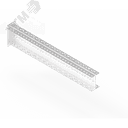Консоль двойная 115х80 L700 (s:1,5) П-образная усиленная Сендзимир цинк