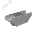 Т-ответвитель переходник 80х400-500 мм верт. c разворотом трассы на 90 гр. ПЛЮС (нижняя часть больше исходной) INOX304