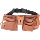 Пояс для инструмента, кожа, 10 отделения, 1 петля для инструмента