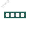 Рамка 4-постовая, стекло цвет Лазурный