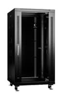 Шкаф напольный 19" 22U Cabeus SH-05C-22U60/60-BK