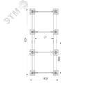 Опорная конструкция для установки оборудования TECHNORAPTOR FOOT 1500х4000 тип 2 HD