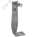 Держатель проводника круглого 6-10мм винтовой угловой скрытый h=140мм оцинкованная сталь HDZ IEK