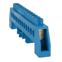 Шина нулевая  в комбинированной изоляции OptiKit BB-F-N-DIN-10-8х12-синий КЭАЗ Optima