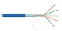 LAN F/UTP 4 пары, Кат.6, 250МГц, одножильный, BC, 23AWG (0,55мм), полимерный материал нг(А)-HF оранжевый, 305м
