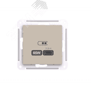 ATLASDESIGN USB РОЗЕТКА тип-C 65Вт высокоскор.заряд. QC,PD, механизм, ПЕСОЧНЫЙ