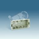 Коробка для внутреннего монтажа 1-рядной рамки с суппортами, 236х96х50,5мм