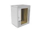 Шкаф телекоммуникационный настенный разборный МИКсистем 19" Basis 15U 600*450 дверь перфорация стекло 
