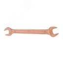 Ключ гаечный (рожковый) двусторонний 17х22 омедненный Hortz