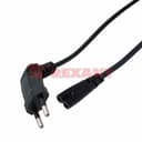 Шнур сетевой (угловая вилка) 2x0.75мм² 1.5М (10шт/уп) REXANT 11-1104