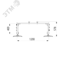 Опорная конструкция для установки оборудования TECHNORAPTOR FOOT 1200х2500 HD КМ-профиль