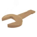 Ключ гаечный (рожковый) односторонний ударный 145 омедненный 131054 Hortz