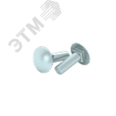 Болт с полукруглой головкой и квадратным подголовком М6х20 мм DIN 603 (упак. 150 шт)