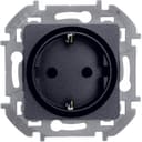 Розетка 2К+З со шторками немецкий стандарт 16 А 250 В~ INSPIRIA антрацит LEGRAND