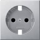 Центральная плата для механизмов розеток Schuko без устройств защиты алюминий