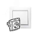 VALENA Розетка с заземлением со шторками в рамку белая 694269 LEGRAND